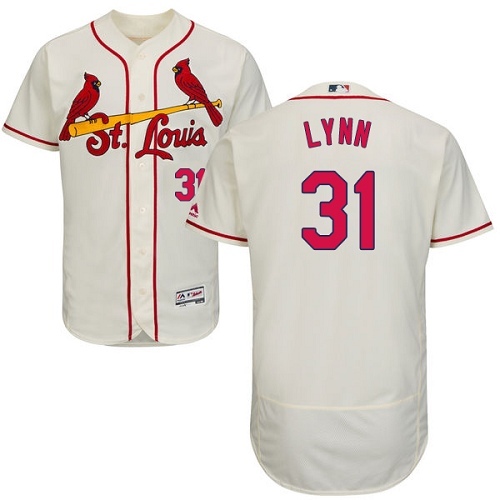 Cardinals #31 Lance Lynn Cream Flexbase Authentic Collection Stitched MLB Jersey